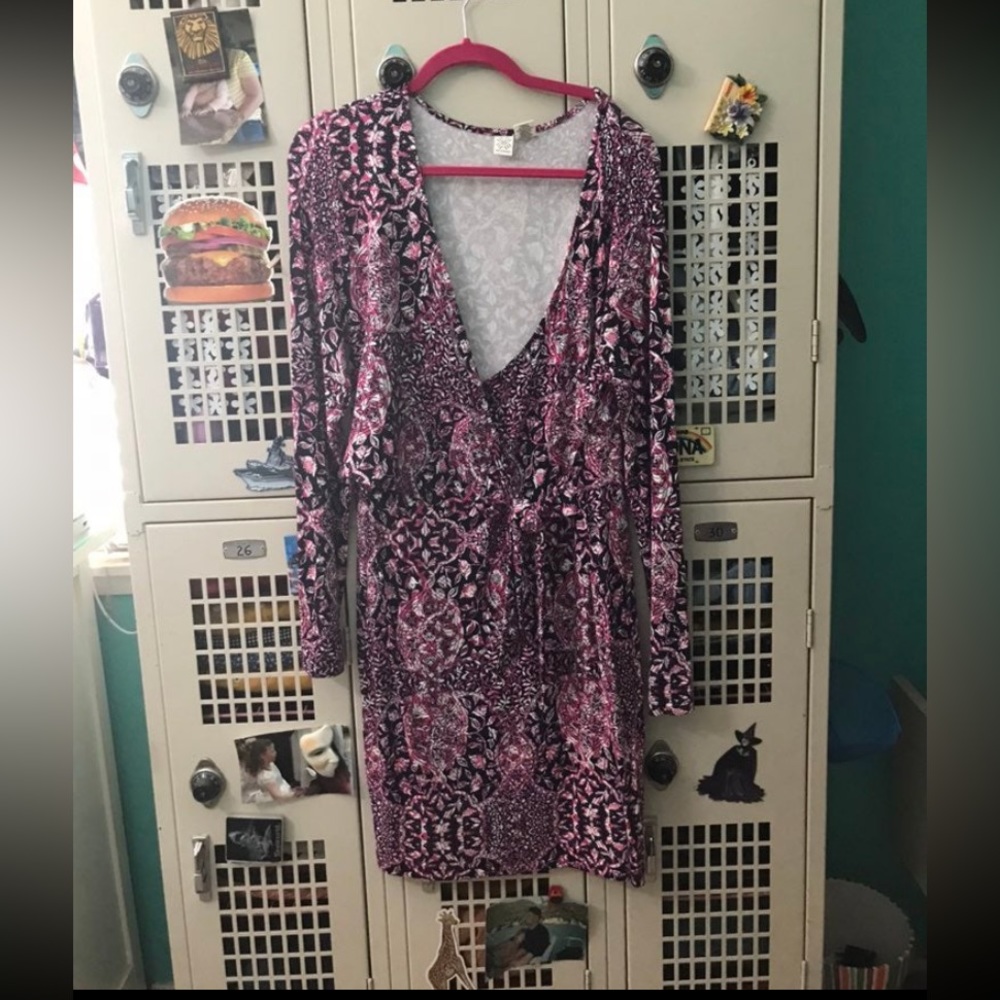 Faux wrap dress